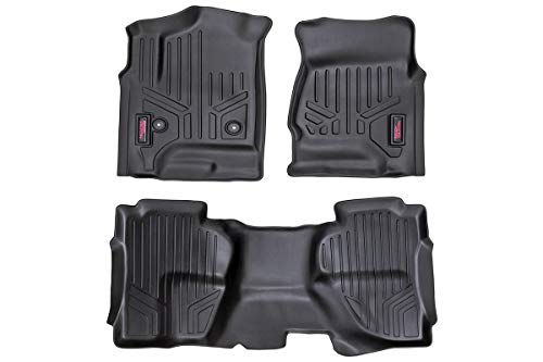 Rough Country Floor Mats For 14-18 Chevy/Gmc 1500/2500Hd | Double Cab - M-21412 #TOP6