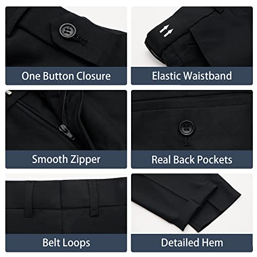 Ween Charm Men's Suits Slim Fit 2 Piece Black Peak Lapel Tuxedo Two Button Wedding Prom Party Blazer Pants Set #TOP6