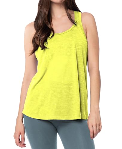 Image of Sexy Basics Women's Everyday Flowy Burnout Slub Racer Back Tanks | Active Workout Tops | Multi Packs & Colors