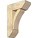 Ekena Millwork BKT0806X20X28THR06RDF Thorton Slat Rough Sawn Bracket w/Offset Brace, Douglas Fir