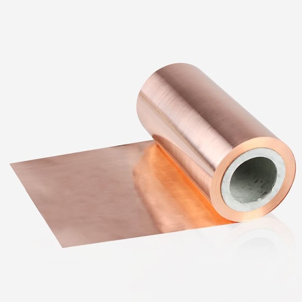 Rouleau de feuilles de cuivre, Feuille de cuivre T2, pureté 99,90%, épaisseur 0,01-0,3 mm, largeur 100 mm(0.04x100mm)