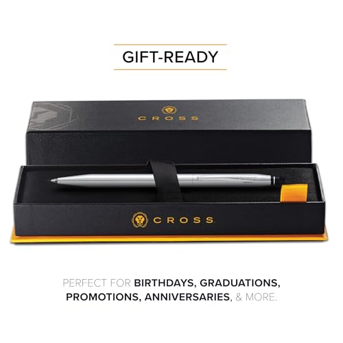 Stylo rechargeable Cross Crayon Click chrome pour des notes de bureau fluides