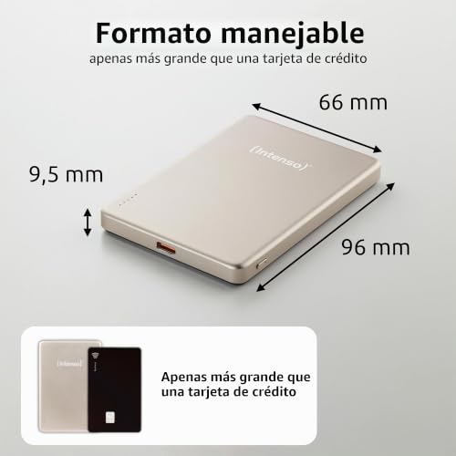 Batería externa 5000 mAh Intenso MW5000 USB-C PD 20W champán 5