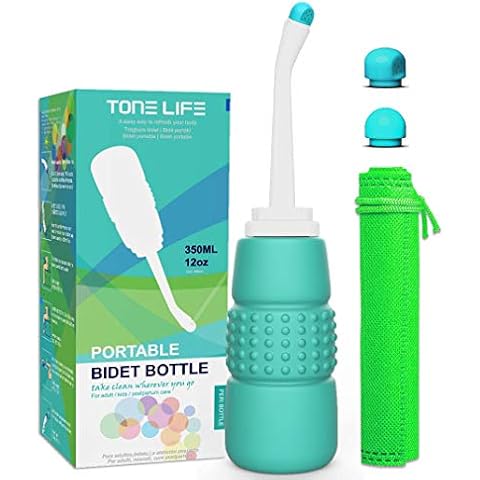TONELIFE Portable Bidet for Toilet - Peri Momwasher Bidet Bottle 350ml 12oz - Portable Shower-Travel Bidet for Traviling,Camping,Women,Postpartum Care,Post-Surgery Recovery, Moms,New Baby & Eldery Cover
