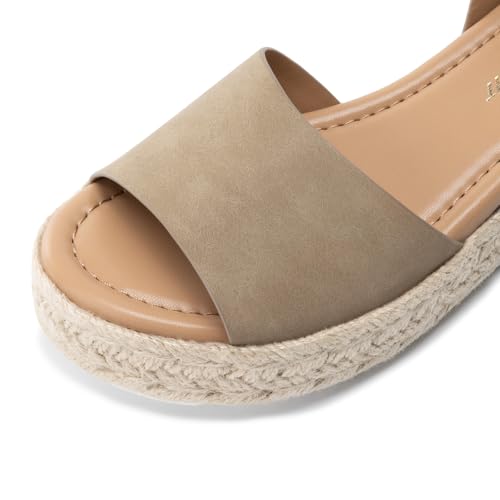 Image of Athlefit Women's Espadrille Platform Wedge Sandals