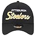 New Era Men's Black Pittsburgh Steelers Smith 9FORTY Adjustable hat