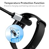aceyoon Kabel do ładowania do Xiaomi Smart Band 10/9/8 i Redmi Watch 5 Active / 5 Lite / Watch 4 / Watch 3 Active / 3 Lite, 0,6 m, magnetyczny kabel do ładowania USB z adapterem typu C do Redmi Band 2