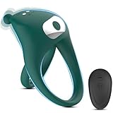 Wmmner Aņīlló Péné Vîbrådôr Clītoris Para Pareja Hombre, 2 En 1 Estîmúlạdór Mụjer Clītőris, Doble Cóckrîng Silicone Vībrạdór Anīlló Con Control Remoto, 10 Modos De Vîbråción Impermeable, Carga Usb