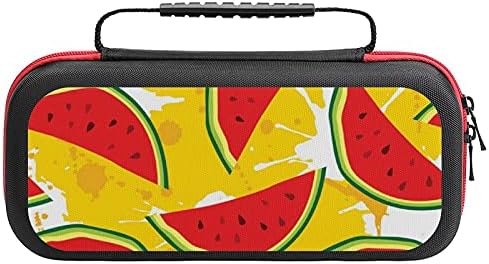 Watermelons Fruit Juice Travel Carrying Case Game Bag for Nintendo Switch Console Accessories Holds 20 Game Card Bag