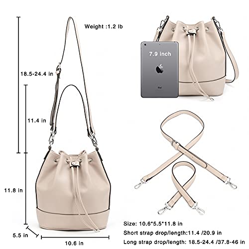 Afkomst Bucket Bags And Purses For Women Drawstring Hobo And Shoulder Handbags With 2 Detachable Straps #TOP3