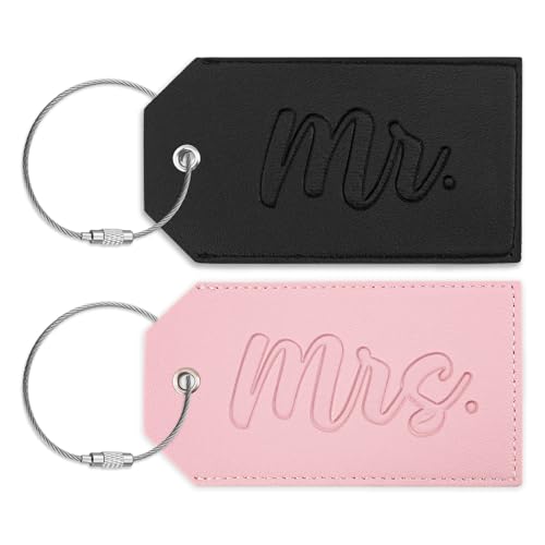 Wedding Gifts for Newlyweds Mr and Mrs Luggage Tags Engagement