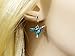 Blue Hummingbird Earrings Hand Painted with Gold Filled Ear Wires - Quality Handmade Gift