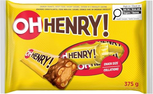 OH HENRY! Chocolatey Candy Bars Snack Size, 375g (13.2 oz)