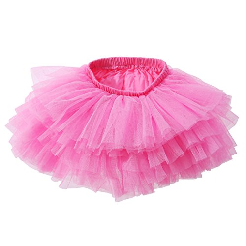 Image of Tutu Skirt for Baby Girl Toddler 6 Layered Tulle Skirts 1-8T