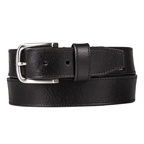 Nautica Men's Engraved Logo Leather Belt, Black, 34" #TOP26