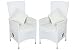 Produktbild OUTFLEXX 2er-Set Sessel aus hochwertigem Poly-Rattan in weiß, 66,5 x 70 x 110 cm, inkl. weichen Kissen/Polster, Gartenstuhl mit Verstellbarer Lehne, zeitlos, vielseitig kombinierbar, wetterfest