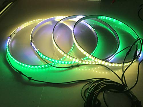 Sando Tech Dream Chasing Colors Flow 15.5‘’ LED Wheel Ring Lights Rim Lights Tire Lights Blue-Tooth App Controlled 4 Lights - Thumbnail 2