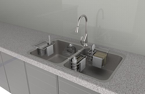 KitchenCraft Abflusssieb, Edelstahl, passt in alle gängigen Waschbecken, lässt Wasser leicht abfließen, für saubere Spülbecken und freie Rohre, 7,5 cm