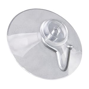 DIYexpert 10 x zuighaken Ø 60 mm – als wandhaak hanger met zuignap en metalen haken – ideaal voor badkamer keuken – op…