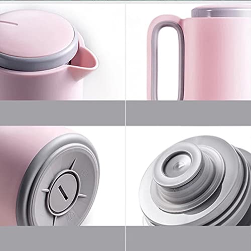 Twdyc Double Wall Glass Vacuum Thermoses Flask Pot Cup 1500Ml Large Capacity Coffee Insulated Thermal Hot Water Kettle Bottle (Color : Red) #TOP4