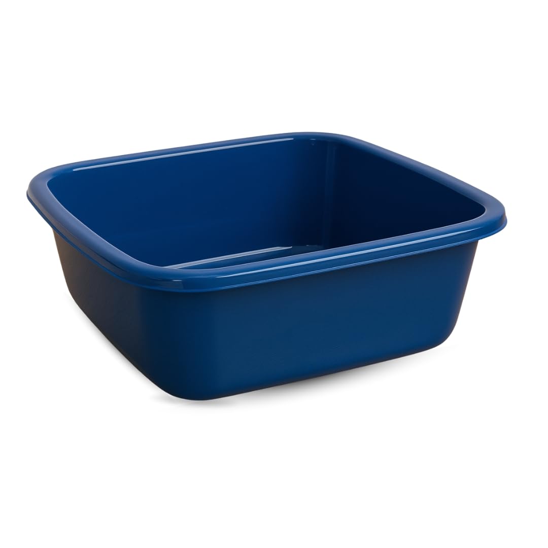 PARENCE.- Square Basin 6L – Bandeja de Lavado de plástico compacta de Alto Rendimiento 30 cm | Lavabo Multiusos para vajilla, hogar, lavandería o jardín | Hecho en Europa