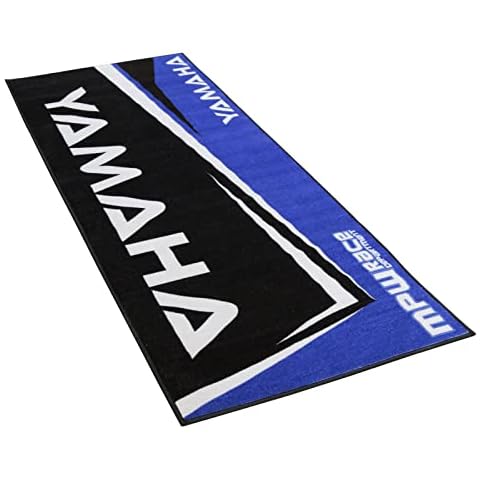 MPW Race Dept Non-slip 200x75cm Garage Workshop Mat Yamaha - Blue Cover