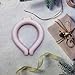 Neck Cooling Tube, Reusable Wearable Cooling Neck Wraps for Summer Heat, Cooling Starts at 28°C, Relief for Hot Flashes and Fever Smart ice Neckband for All Sports Outdoor Activities (1Pink, M)