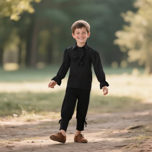 Camisa Medieval para Niños Manga Larga Renacentista miniatura 5