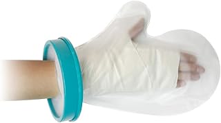 Adult Shower Arm Cast Cover for Bath Waterproof Bandage Protector Bath Watertight Protection to Hands Wrists Fingers Wounds Burns Reusable & Lightweight (Short)