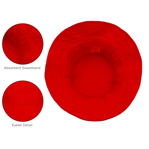 Bucket Hat for Kids, Boy and Girl Sun Hat Kid Ages 4-7 and Big Kids 7-14 Years 100% Cotton for Summer Teen Youth Beach Hat3