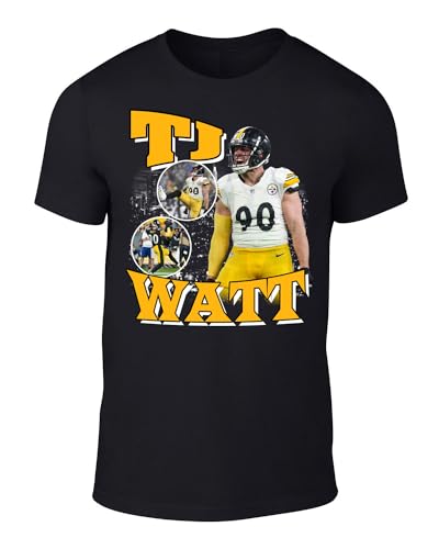 DeeTeeGee Black TJ Watt Bootleg Style T-Shirt Adult XX-Large