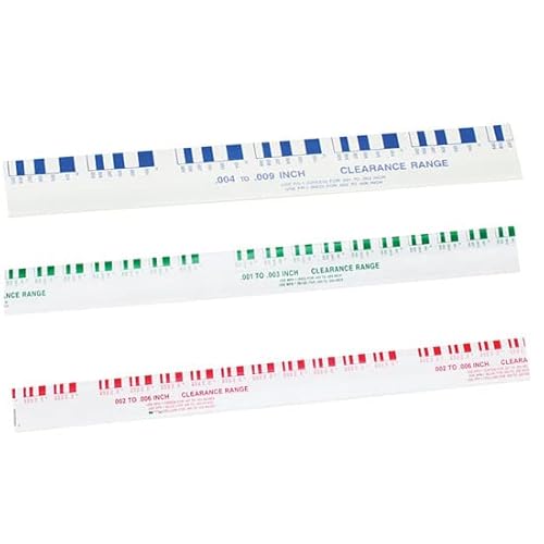 Speedway Motors Plastigauge Bearing Clearance Measurement Kit Includes Blue Green and Red Gauges for Rod and Main Journals with Reference Chart for Accurate Assembly Checks