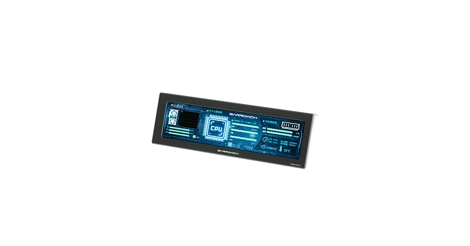 BARROWCH FBEHD-01 pcケース内RGBサブディスプレイ Amazon.co.jp