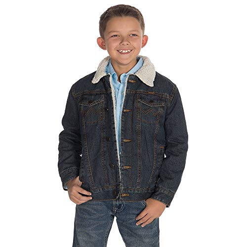 Wrangler Boys Rustic Blue Sherpa Lined Jacket Rustic Blue