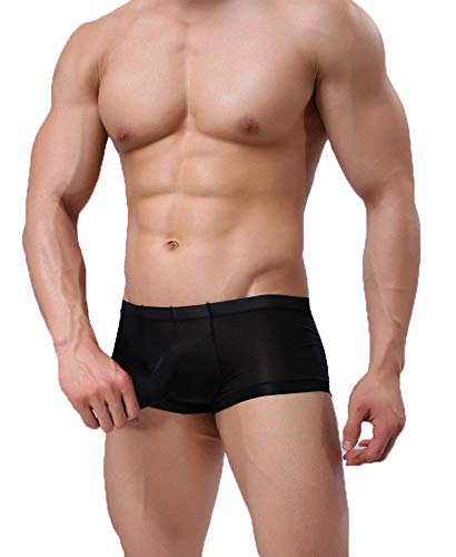 Men's Elephant Nose Boxer Underwear Ice Silk Boxer Briefs2