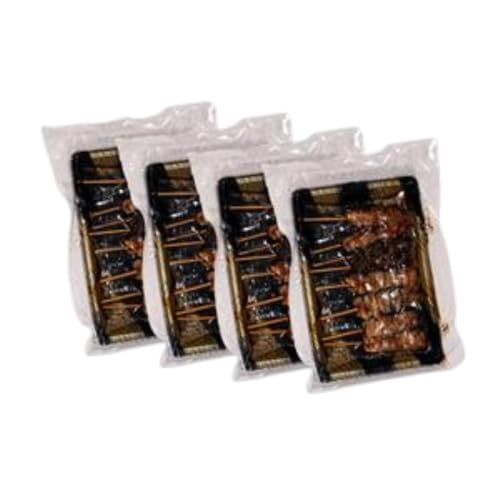 [amazon価格]味付き焼き鳥串 炭火焼仕上げ 鶏モモ 鶏皮 鶏せせり 鶏砂肝 各2本入り 4パック 約1kg 焼き鳥 焼鳥 炭火焼 鶏 盛り合わせ 肉 たれ 秘伝のたれ 小分け 食べ比べ 冷凍 惣菜 熊本県 錦町