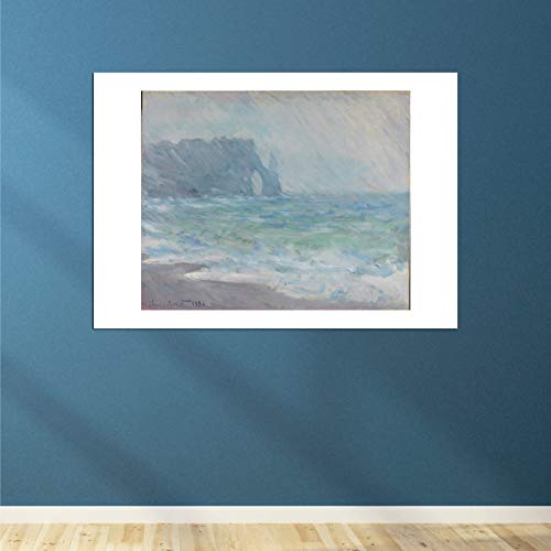 Affiche encadrée Claude Monet Crashing Sea tableau impressionniste Medium