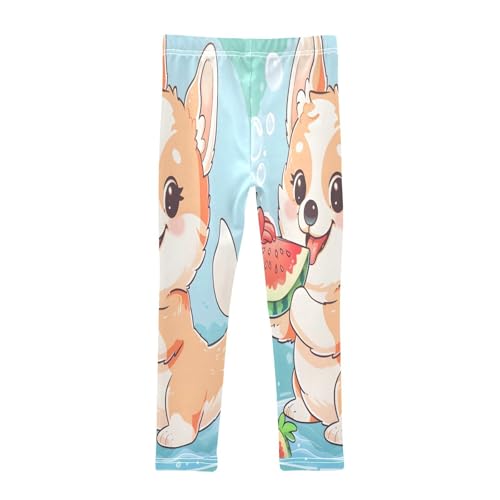 Toddler Girls Leggings Printed Yoga Pants Leggings Cute Corgi Mermaid for Kids2