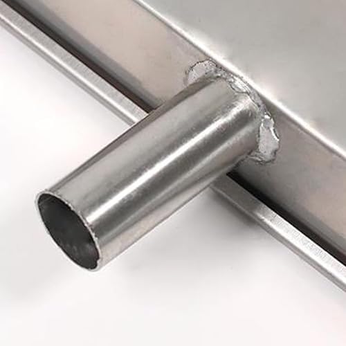 Stainless Steel AC Drip Pan with Drain for Portable Air Conditioners & Heat Pumps - Durable Split AC Drip Tray for Efficient Drainage & Easy Installation,84x38x3cm (33x15x1in)