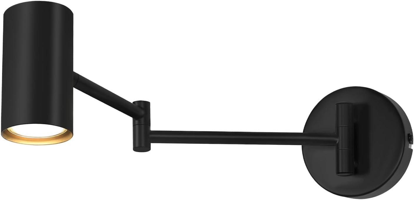 Homefire Wandleuchte innen Wandlampe GU10 Schwarz 2 Stück Schwenkbar