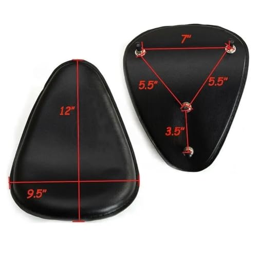 Asiento individual con resorte para moto V-Star base de PU resistente 5