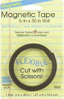 Magnetic Tape Roll 1/2" X 30" (3262)