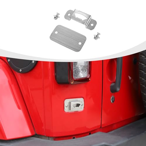 RAZPOY JK Bottle Opener Rear License Plate Delete Compatible with Jeep Wrangler JK JKU 2007-2018 Exterior Accessories