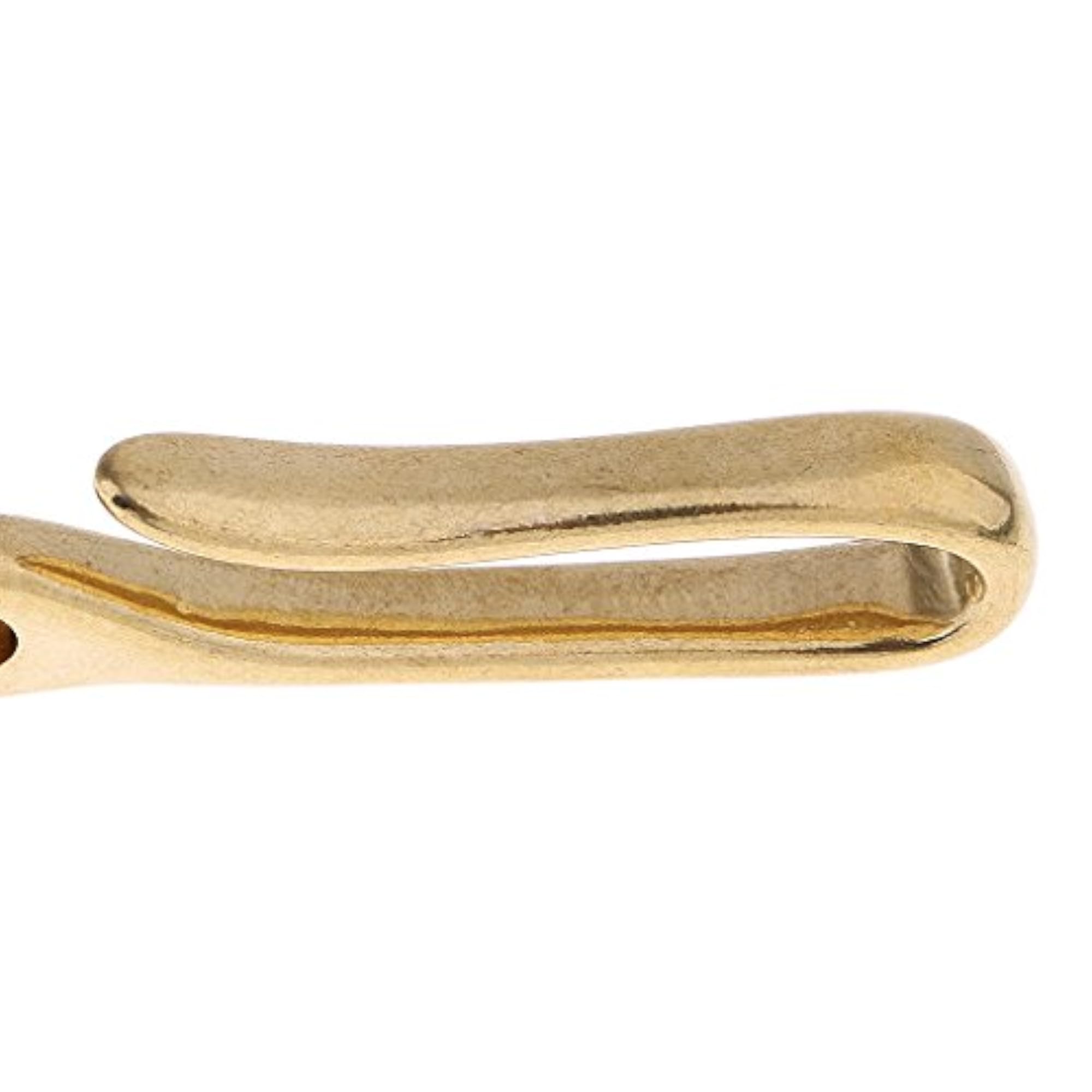 Solid Brass Belt U Hook Keychain for Leathercraft Wallet Chain Accessories - Golden, Small