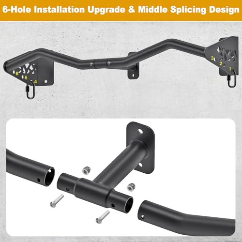 Kipika Heavy Duty Wall Mounted Pull Up Bar, Doorway Pull-Up Bar for Home Gym, Upper Body Strength Training (32" M Type) by Kipika - Used condition - Image 3