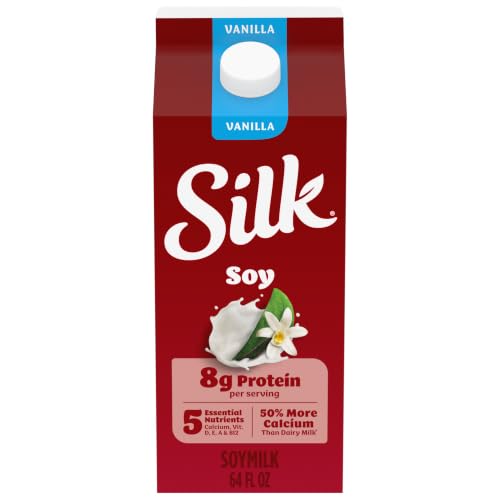 Silk Plant Based Soy Milk, Vanilla,...