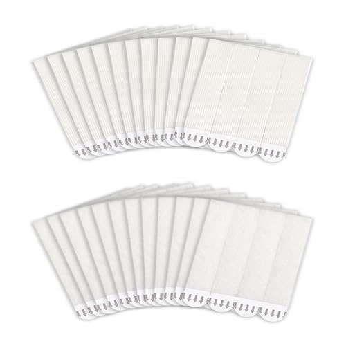 Image of MOVELYST 64-Pairs(128 Strips) Medium Picture Hanging Strips, Hook and Loop Tape, Picture Hanger Damage Free, Waterproof Adhesive Strips for Frame Hanging and Christmas Decorations, Heavy Duty