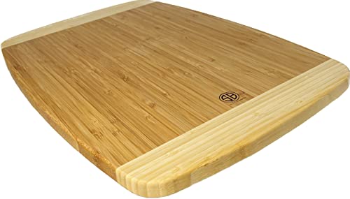 Simply Bamboo Cbn118 18 X 12 Napa Multicolor Bamboo Wood Cutting Board For Kitchen | Chopping Board | Carving/Slicing Vegetables, Meat, Fruits | 100% Organic & Safe Wood - 8" X 12" X 0.75" #TOP2