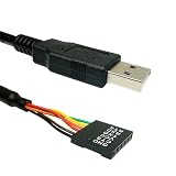Teykst TTL-232R-3V3 - Cavo convertitore da USB a seriale TTL 232R 3V3 UART da 3,3 V, chipset FT232R, 6 vie, 1,8 m