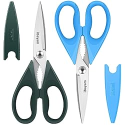 Gifts for Dad from Daughter Son, BEST DAD Tool Shears, iBayam Kitchen Scissors All Purpose Heavy Duty Meat Scissors Poultry Shears, Dishwasher Safe Stainless Steel Utility Scissor